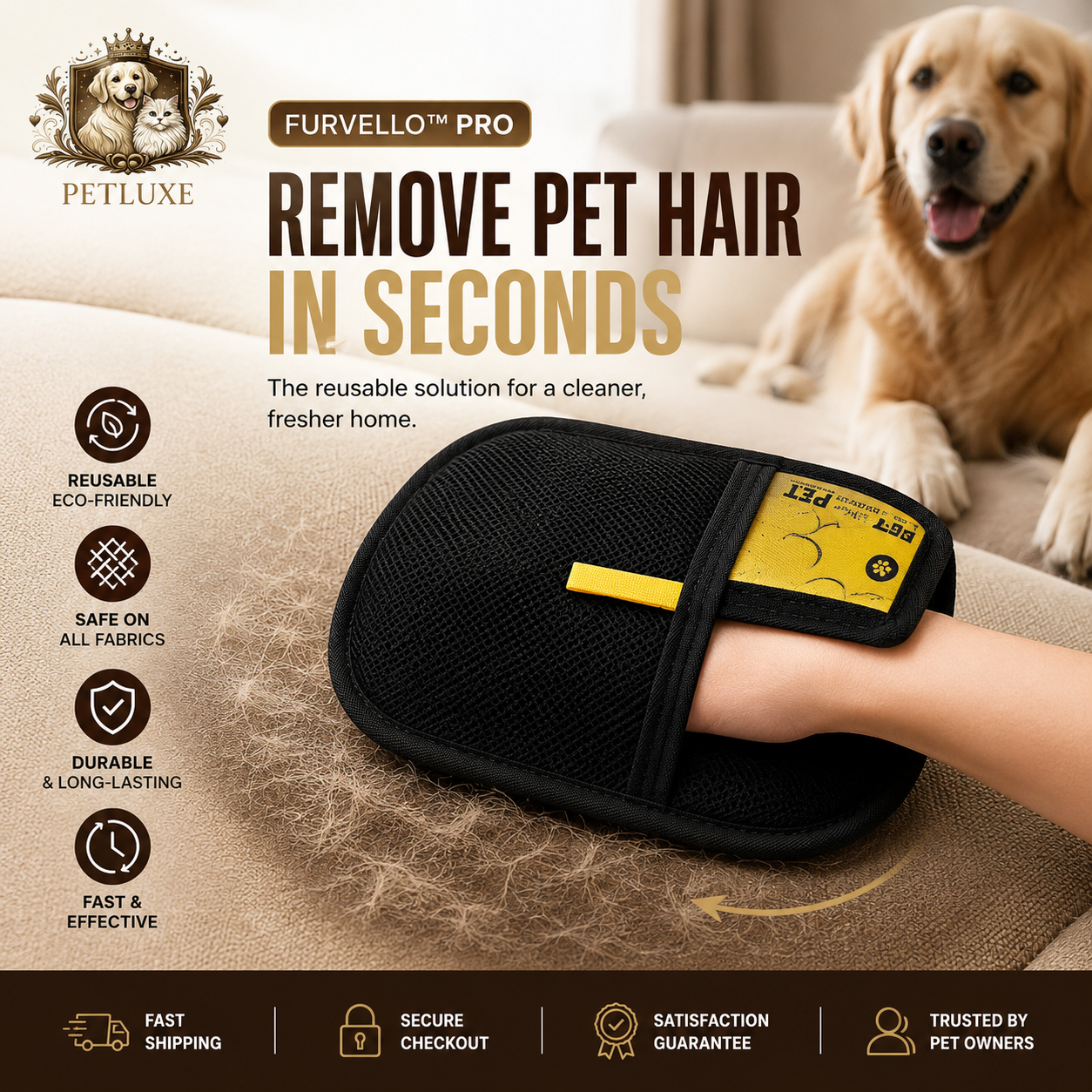 PetLift™ Electrostatic Hair Removal Glove