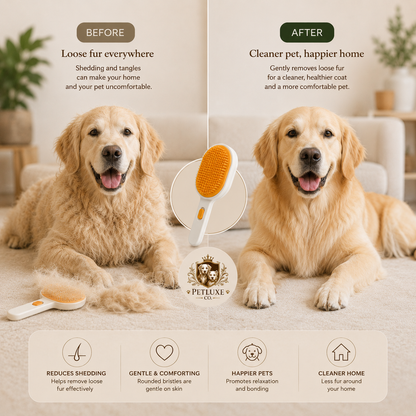 PetLuxe™ Self-Cleaning Grooming Brush