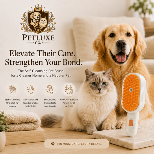 PetLuxe™ Self-Cleaning Grooming Brush
