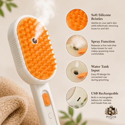 PetLuxe™ Self-Cleaning Grooming Brush